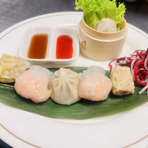 Assortiment de dim sum à la vapeur